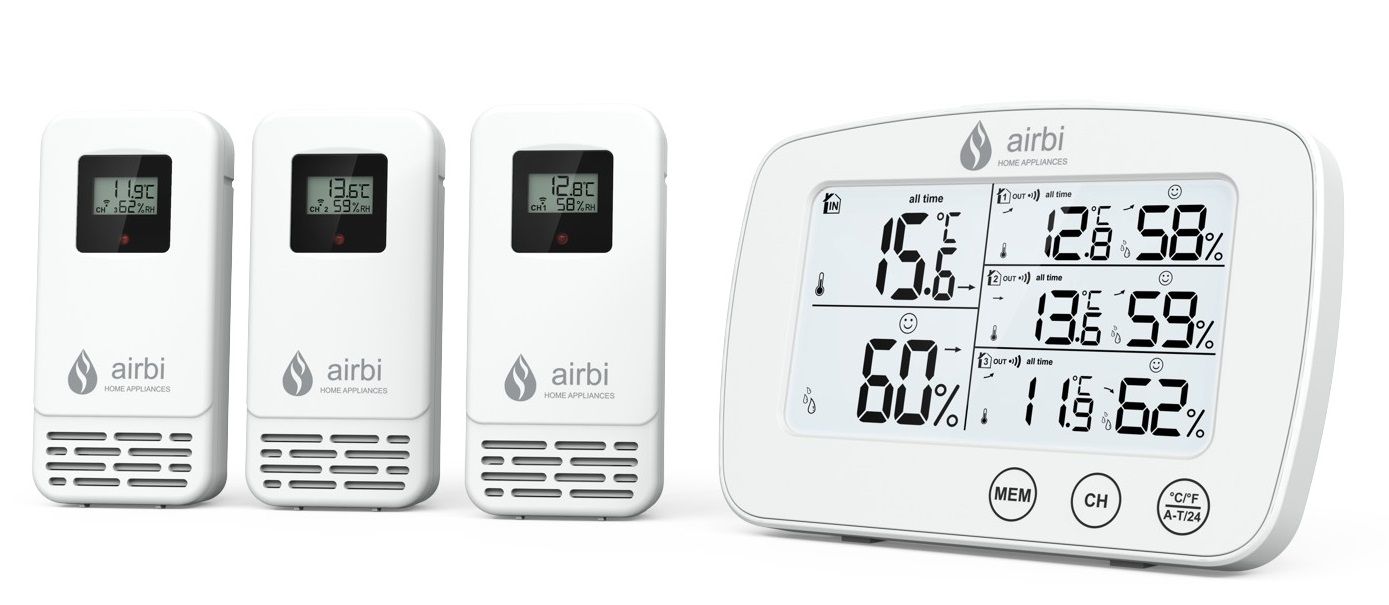 Ramkoers omvatten Overname Airbi Trio Hygrometer Thermometer